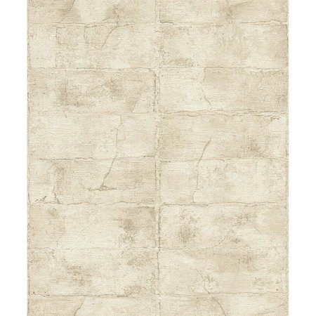 MANHATTAN COMFORT Lansing Clay Bone Stone 33 ft L X 209 in W Wallpaper BR4096-520132